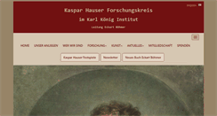 Desktop Screenshot of kaspar-hauser.net