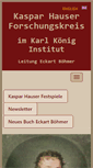 Mobile Screenshot of kaspar-hauser.net