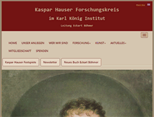 Tablet Screenshot of kaspar-hauser.net